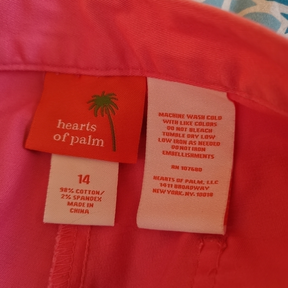 Pink Cotton Capri pants